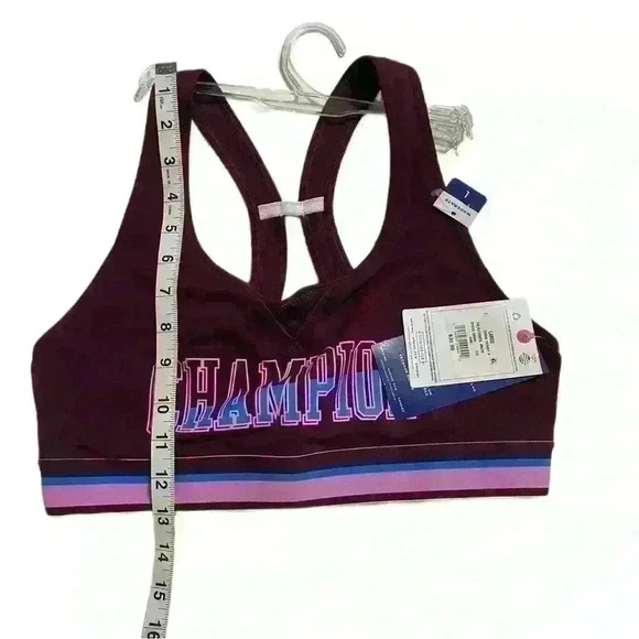 Champion Sport Bra Women's The Authentic Dark Purple Size L Athletic Gym Outdoor - Picture 5 of 8